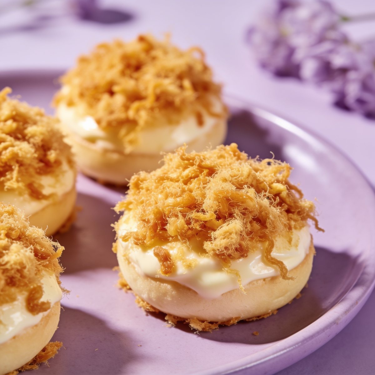 Pork floss beibei buns