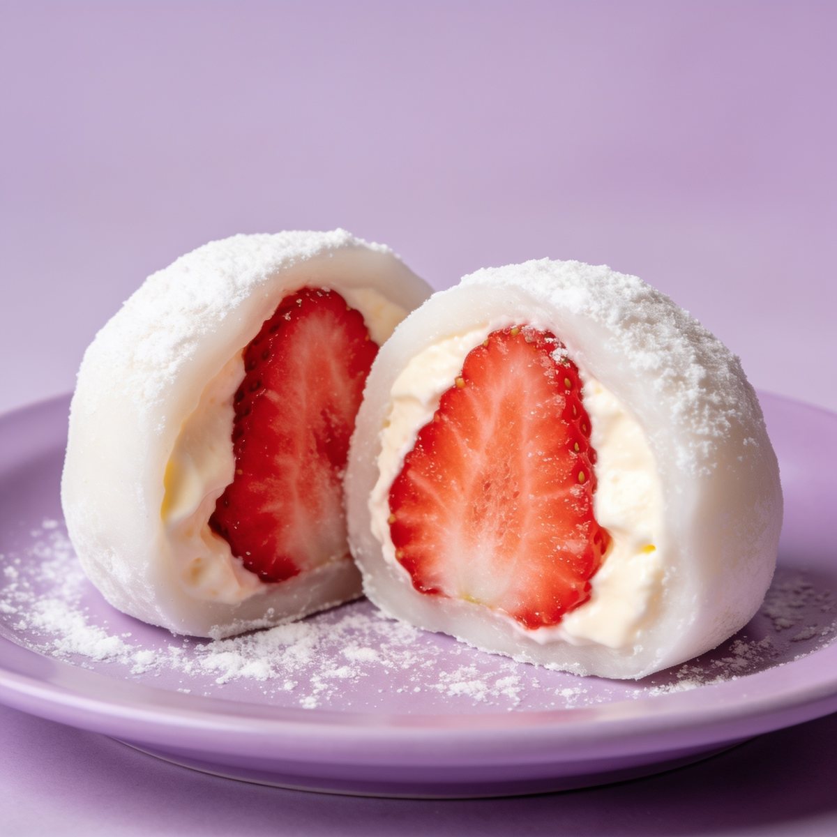 Strawberry daifuku mochi