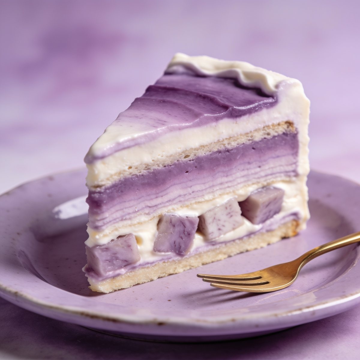 Taro yam layer cake